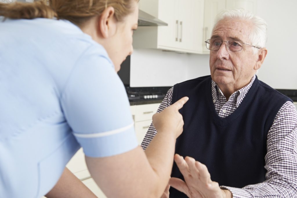 Nursing home abusing elderly man